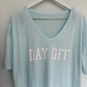 Gap 100% Cotton Sleep Shirt blue tint large